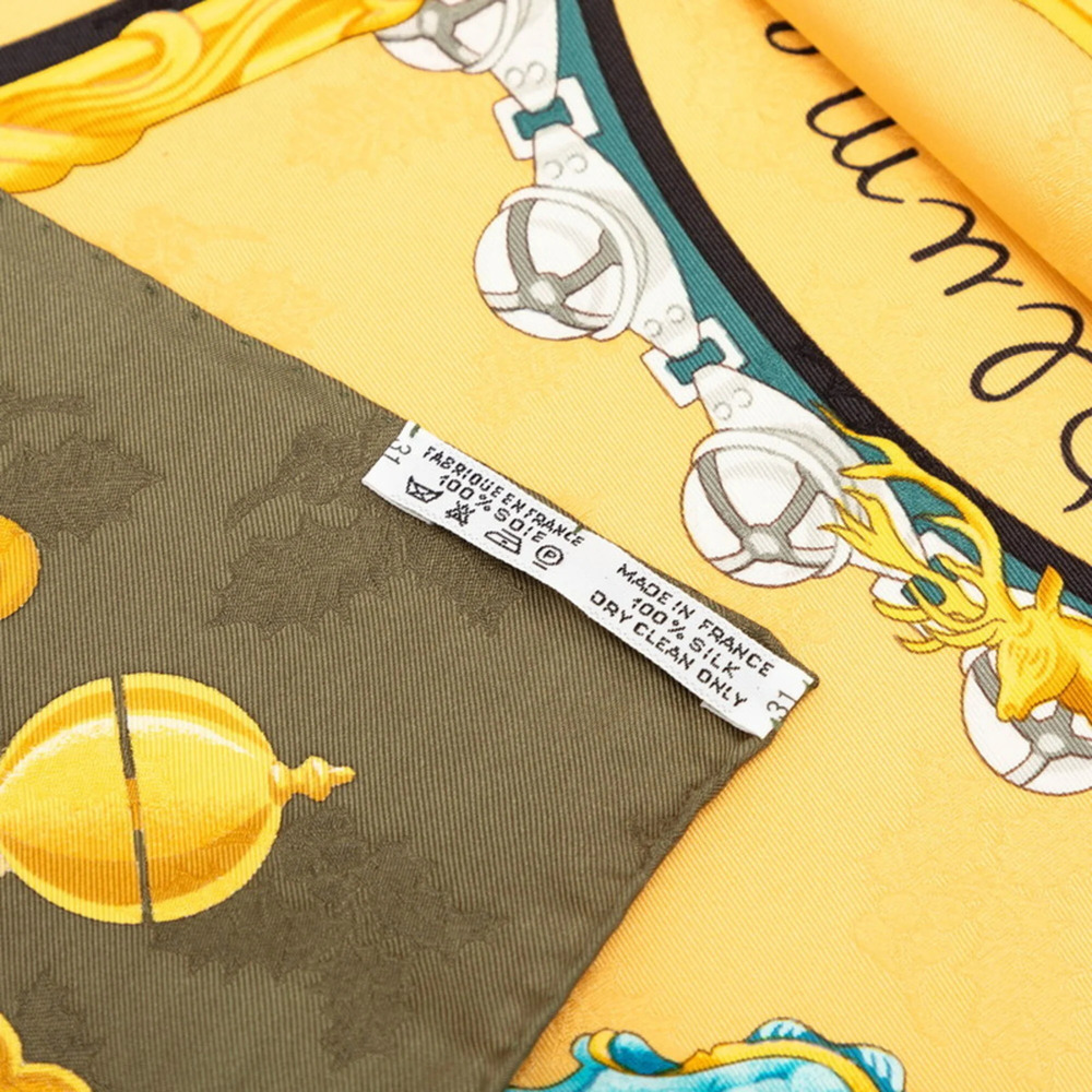 HERMES Green Silk Scarf - Picture 8 of 8
